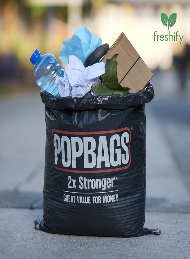 FRESHIFY POPBAG Heavy Duty Garbage Bags By Freshify | 120 Pcs | Medium- 19 X 21 | 30 Bags X 4 Rolls | Black | Leak-Proof And Tear-Resistant Dustbin Bags | Home And Office Mutli Purpose Use - Image 4
